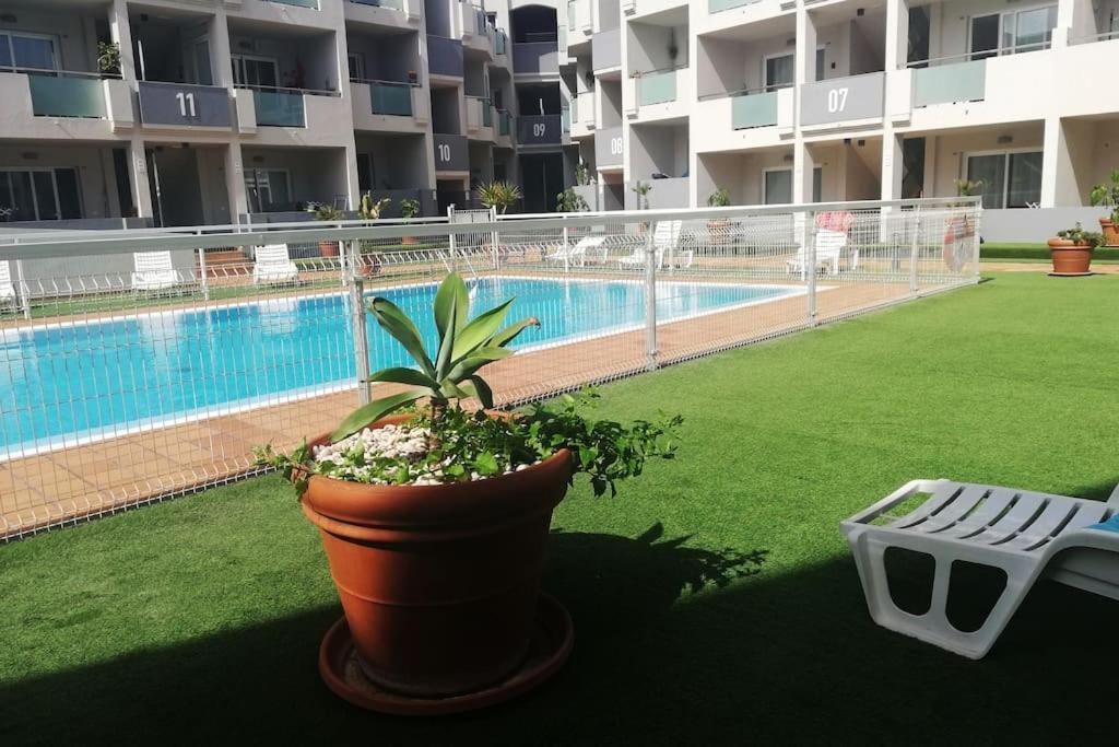 Blue Ocean Corralejo: Sunny Terrace, Pool, Wifi Leilighet Eksteriør bilde