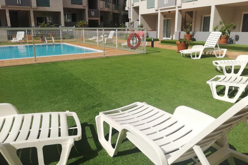 Blue Ocean Corralejo: Sunny Terrace, Pool, Wifi Leilighet Eksteriør bilde